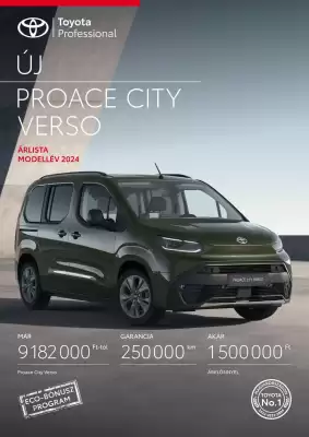 Toyota akciós újság (érvényes eddig: 31-05)