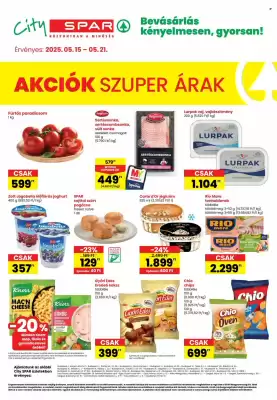 Spar akciós újság (érvényes eddig: 21-05)