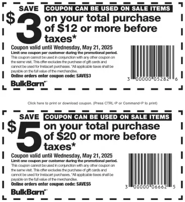 Bulk Barn flyer (valid until 21-05)