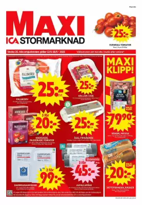 ICA Maxi reklamblad (giltig till och med 18-05)
