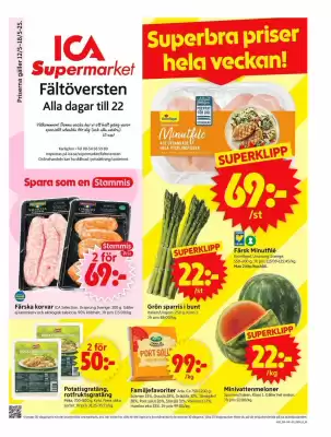 ICA Supermarket reklamblad (giltig till och med 18-05)