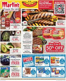 Martin's Super Markets Weekly Ad week 20 Page 1