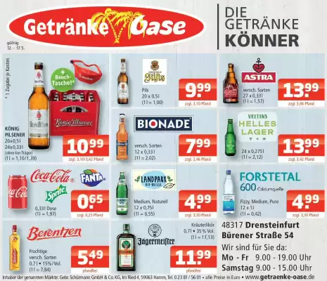 Getränke Oase Prospekt (gültig bis 17-05)