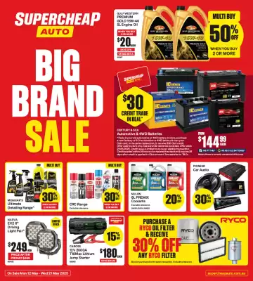 SuperCheap Auto catalogue (valid until 21-05)