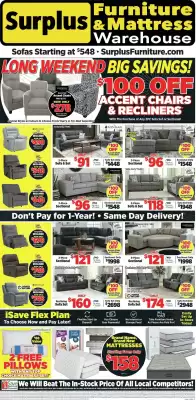 Surplus Furniture flyer (valid until 19-05)