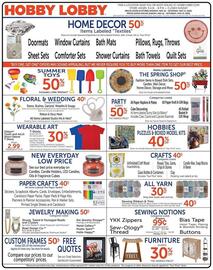 Hobby Lobby Weekly Ad week 20 Page 1
