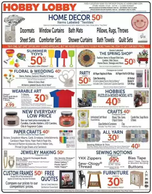 Hobby Lobby Weekly Ad (valid until 17-05)