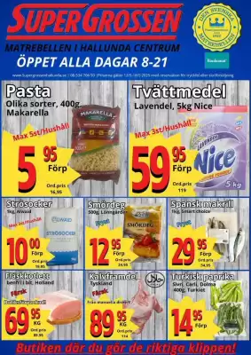 Supergrossen reklamblad (giltig till och med 17-05)