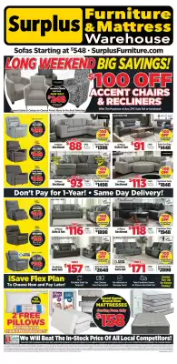 Surplus Furniture flyer (valid until 25-05)