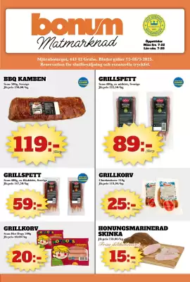Bonum Matmarknad reklamblad (giltig till och med 17-05)