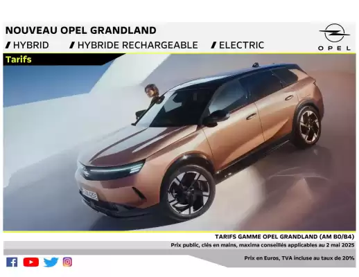 Catalogue Opel (valable jusqu'au 12-05)