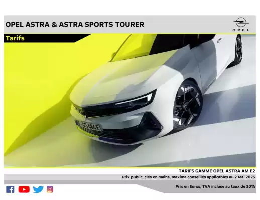 Catalogue Opel (valable jusqu'au 12-05)