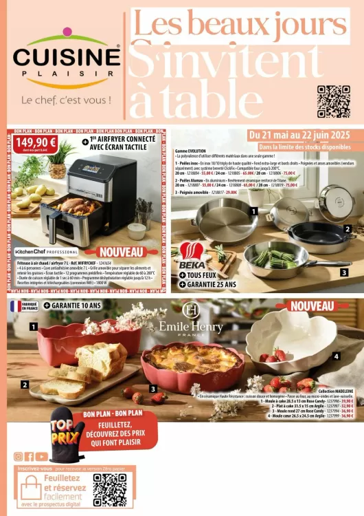 Catalogue Cuisine Plaisir (valable jusqu'au 22-06)