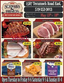 Schwab's & Primo's flyer week 20 Page 1