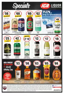 IGA Liquor catalogue (valid until 20-05)
