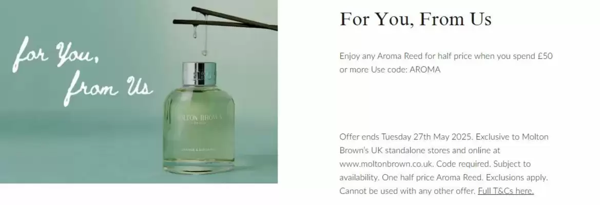 Molton Brown leaflet (valid until 18-05)
