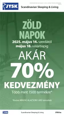 JYSK akciós újság (érvényes eddig: 18-05)