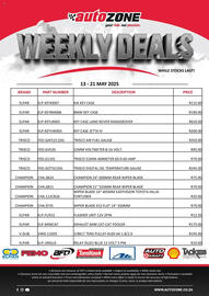 AutoZone catalogue Page 1