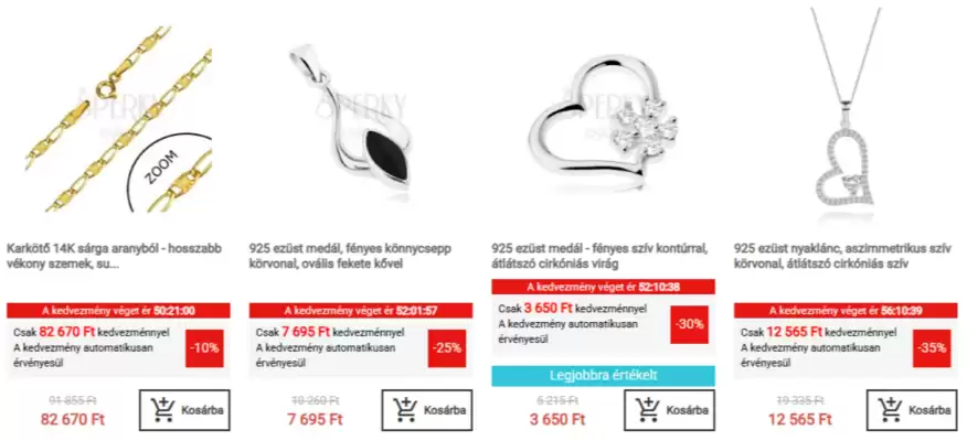 Ékszer Eshop akciós újság (érvényes eddig: 20-05)