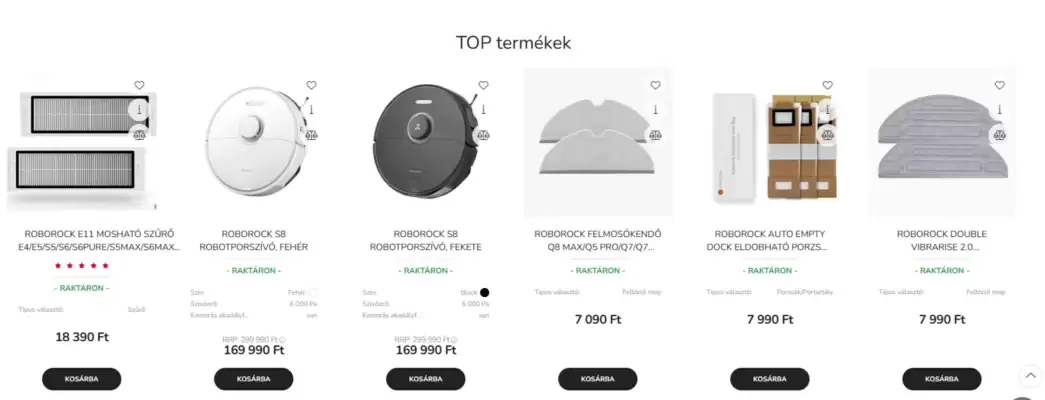 Roborockshop akciós újság