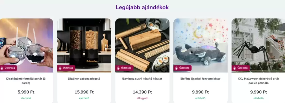 Eredeti Ajándékok akciós újság