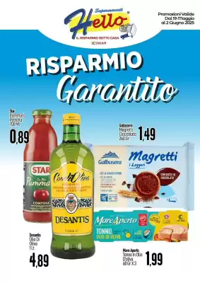 Volantino Hello Supermercati (valido fino al 2-06)
