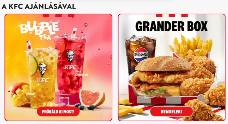 KFC akciós újság (érvényes eddig: 20-05)