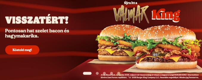 Burger King akciós újság hét 20 Oldal 1
