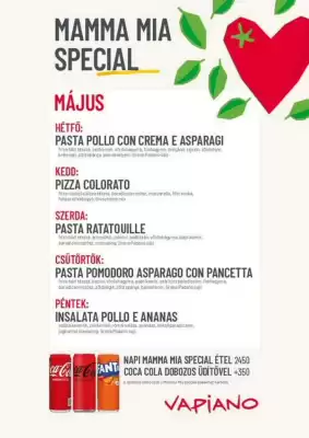 Vapiano akciós újság (érvényes eddig: 31-05)