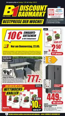 B1 Discount Baumarkt Prospekt (gültig bis 23-05)