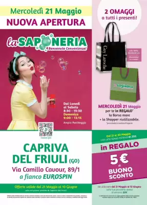 Volantino La Saponeria (valido fino al 10-06)