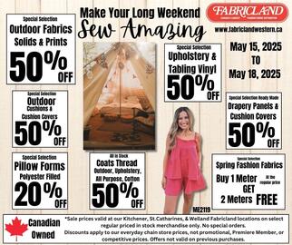 Fabricland flyer week 20 Page 1