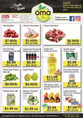 Oma Fresh Foods flyer (valid until 22-05)