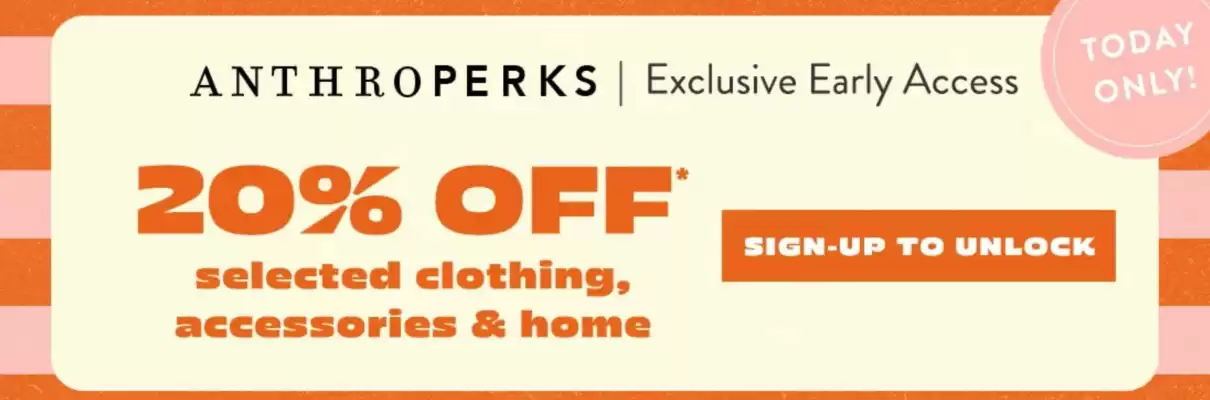 Anthropologie reklamblad (giltig till och med 22-05)
