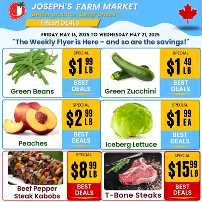 Joseph's Farm Market flyer (valid until 22-05)