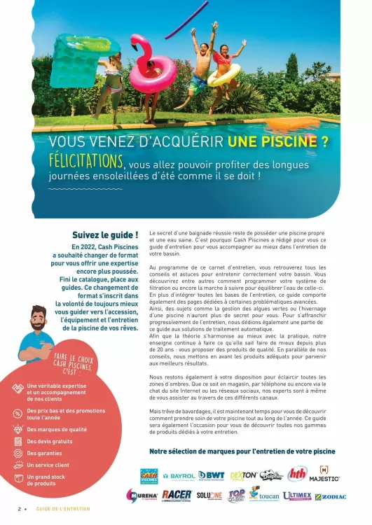 Catalogue Cash Piscines (valable jusqu'au 31-10)