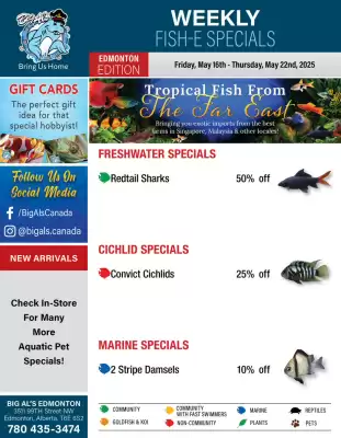 Big Al's Pets flyer (valid until 22-05)