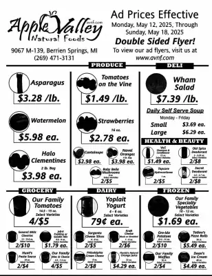 Apple Valley Natural Foods Weekly Ad (valid until 18-05)