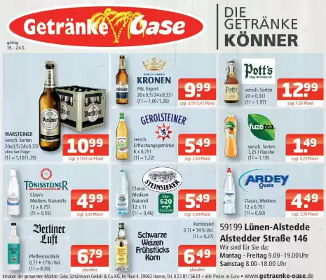 Getränke Oase Prospekt (gültig bis 24-05)