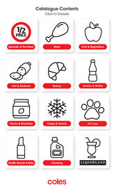 Coles catalogue week 21 Page 1