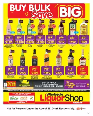 Shoprite Liquor catalogue