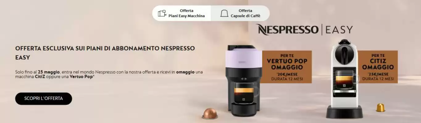 Volantino Nespresso (valido fino al 25-05)
