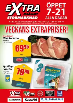 Extra Mjällby Stormarknad reklamblad