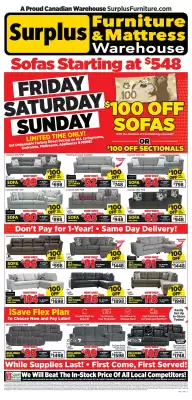 Surplus Furniture flyer (valid until 25-05)