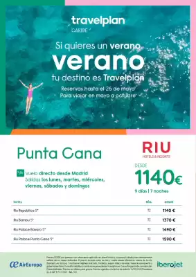 Folleto Travelplan (válido hasta el 31-10)
