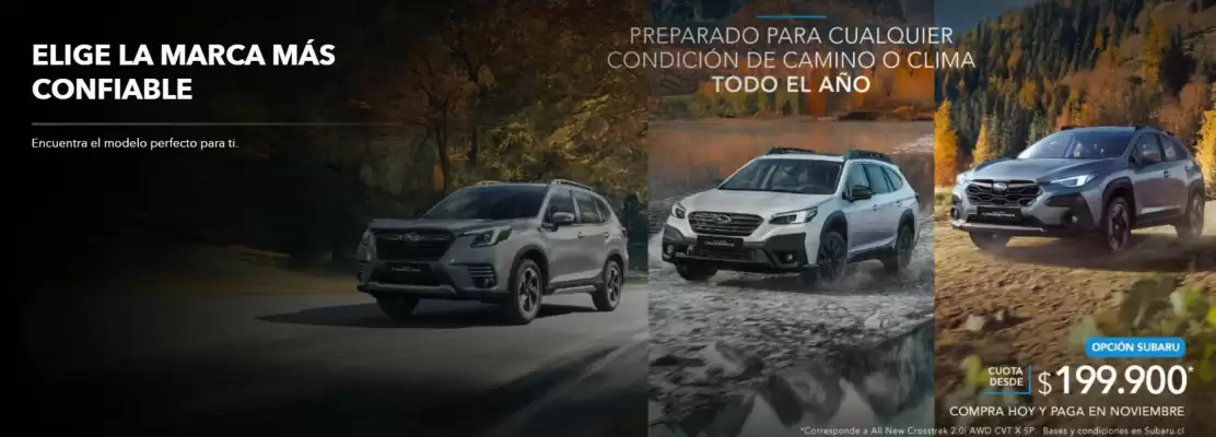 Catálogo Subaru (válido hasta 31-05)