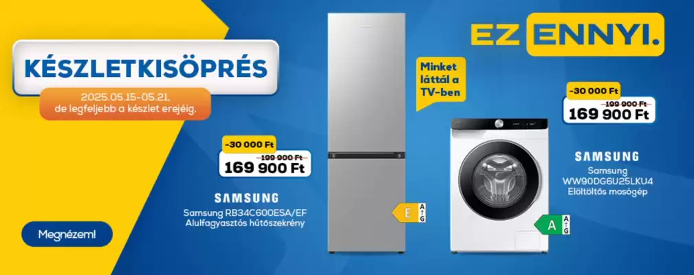 Euronics akciós újság (érvényes eddig: 21-05)