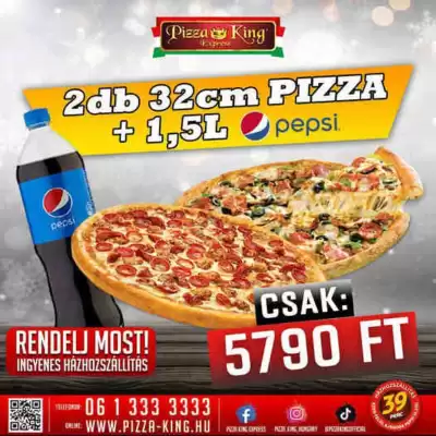 Pizza King akciós újság (érvényes eddig: 25-05)