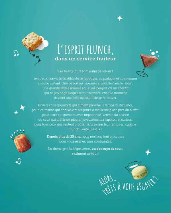 Catalogue Flunch (valable jusqu'au 31-10)