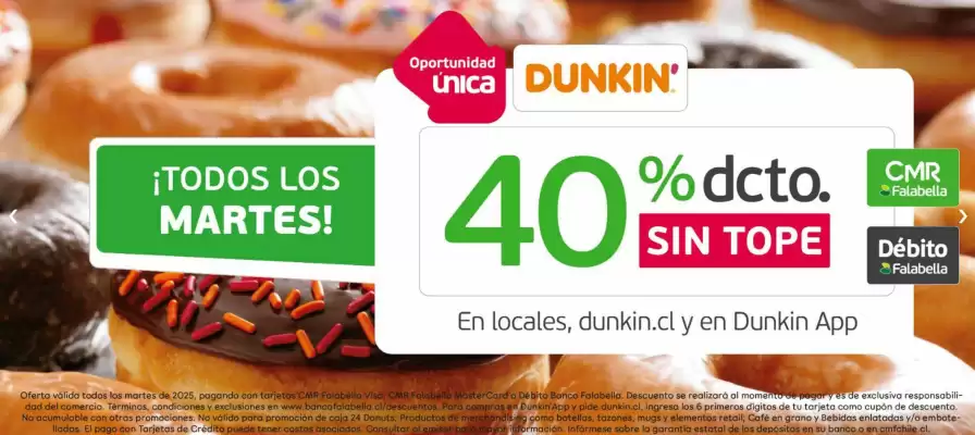 Catálogo Dunkin Donuts (válido hasta 30-12)